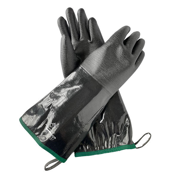 Heat Resistant BBQ Gloves in Black, Pair