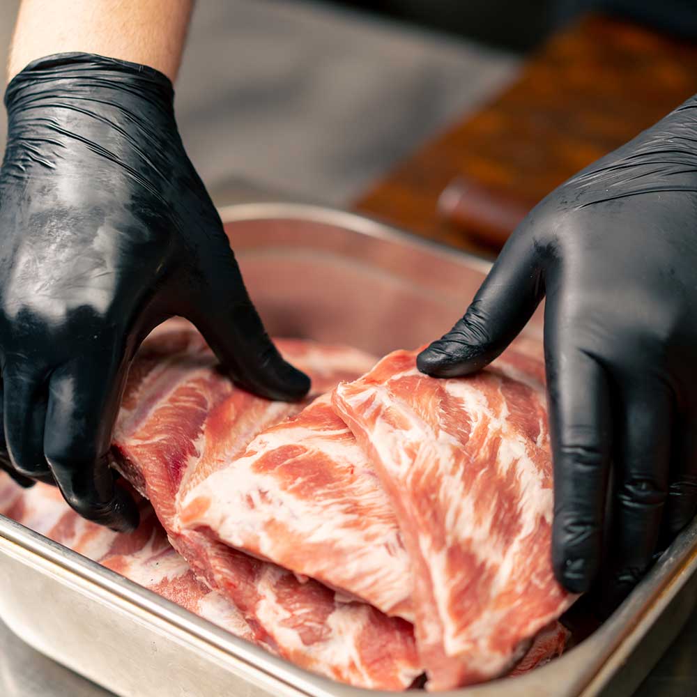 DURACORE Industrial Grade Black Nitrile Gloves 6mil (Box of 100)