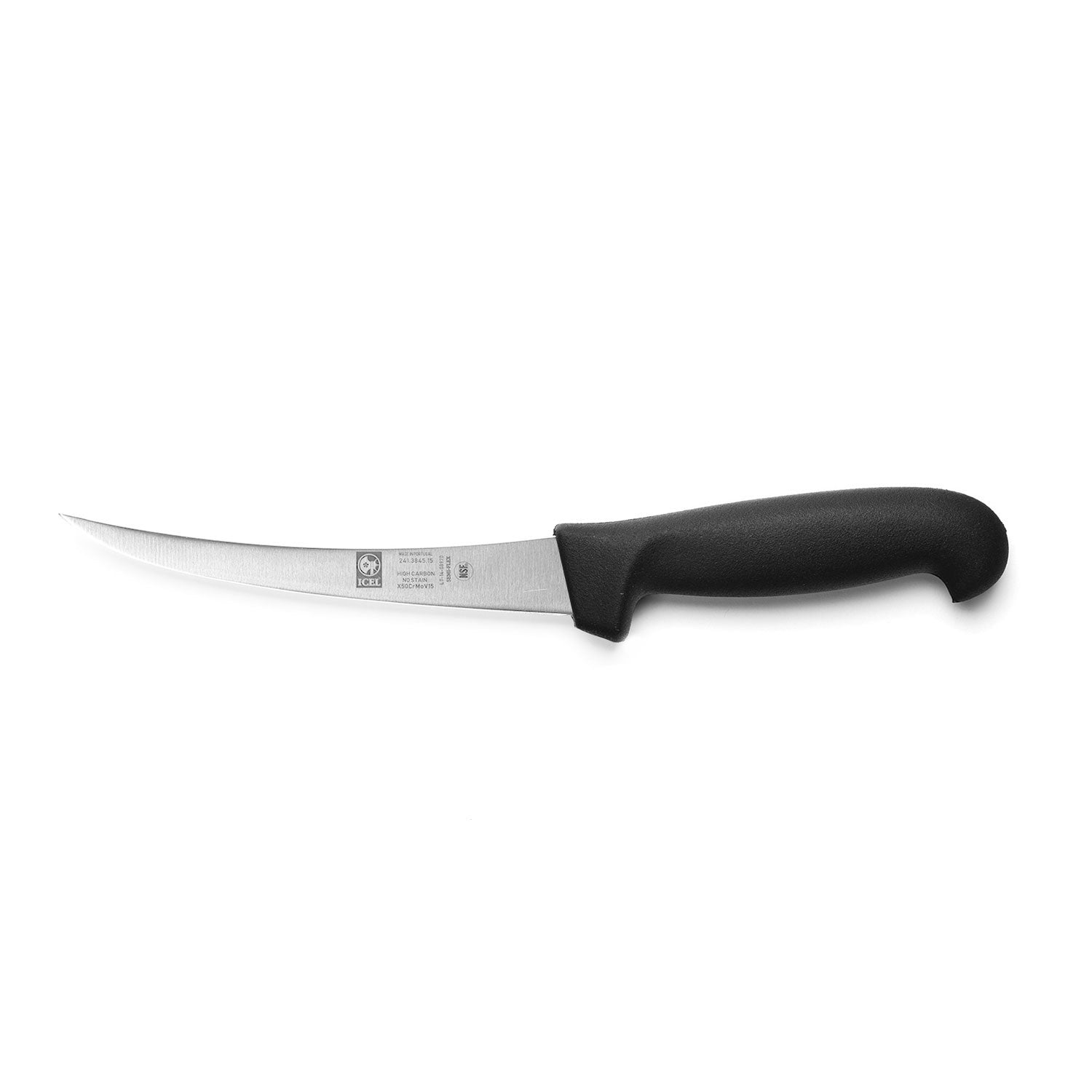 6" ICEL Wide Curved Semi-Flexible Boning Knife