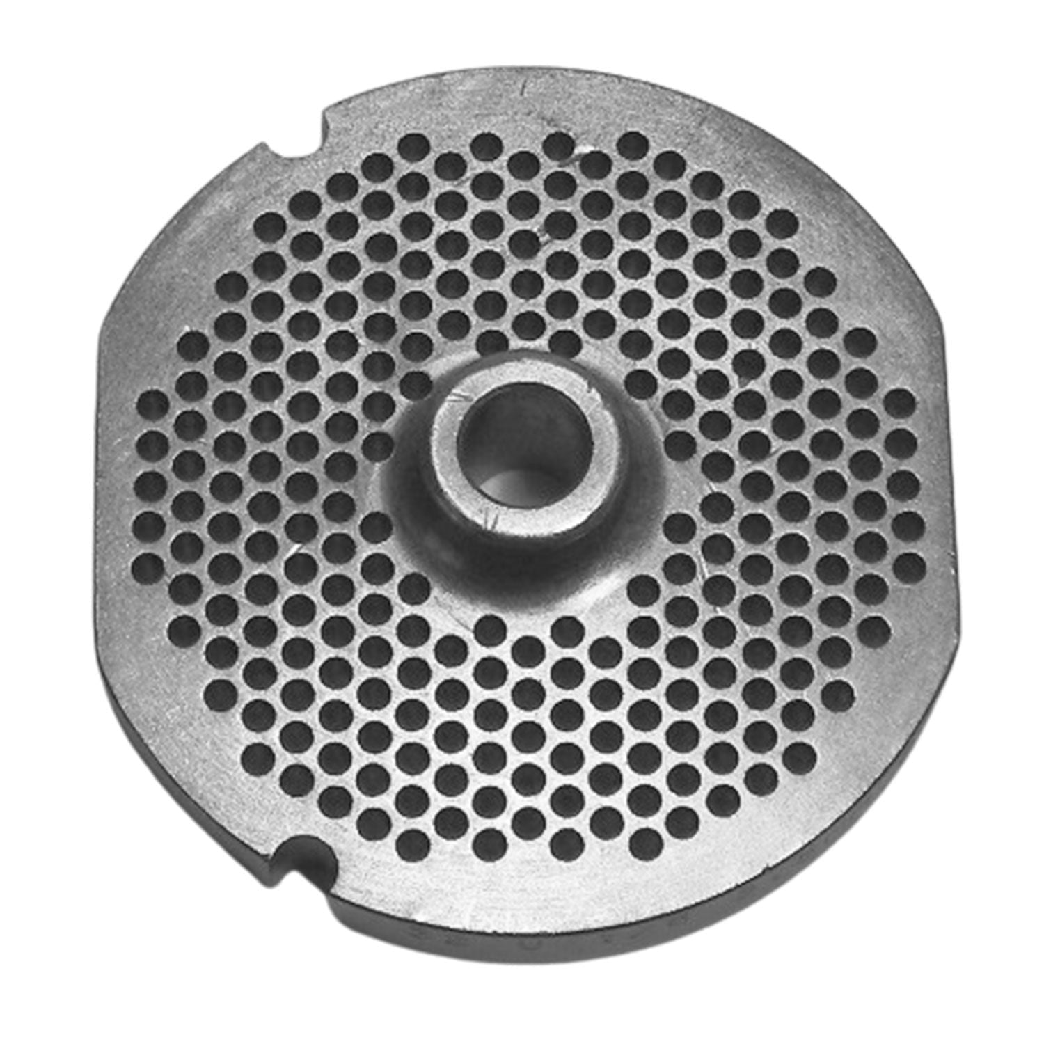 Size 32 Universal Hubbed Meat Grinder Plate, 1/8" (3,5mm) Holes
