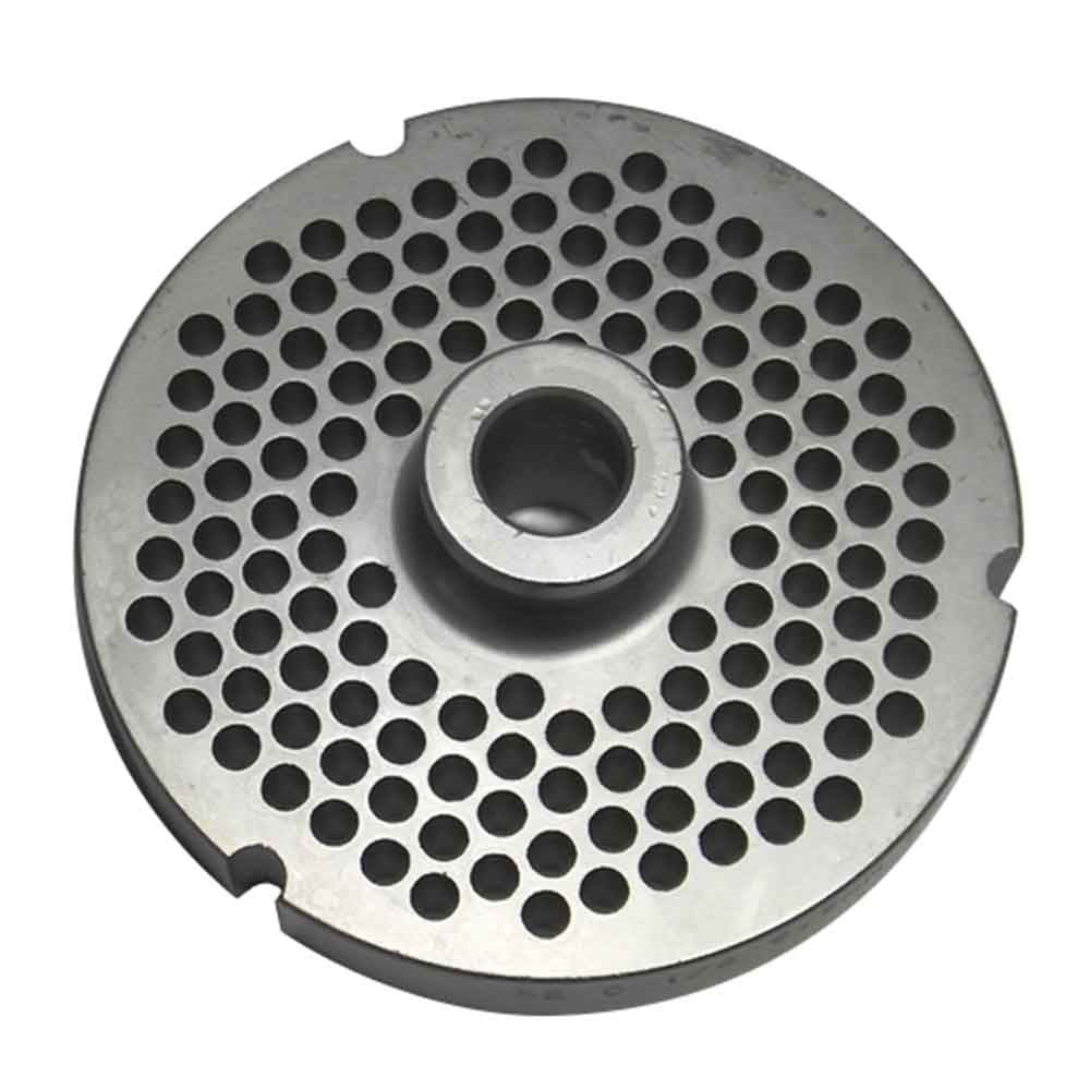 Size 52 PM Hubbed Meat Grinder Plate, 1/4" (6,5mm) Holes, Set of 4