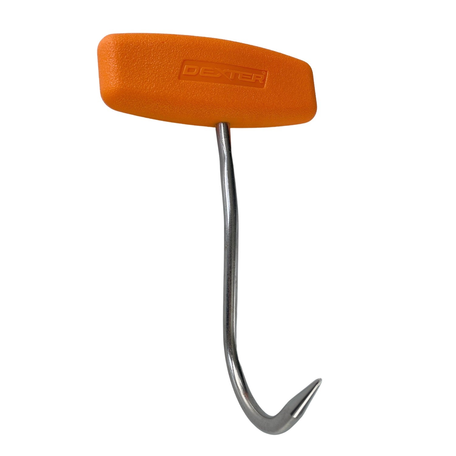 4" Dexter Meat Hook with Orange Plastic Handle