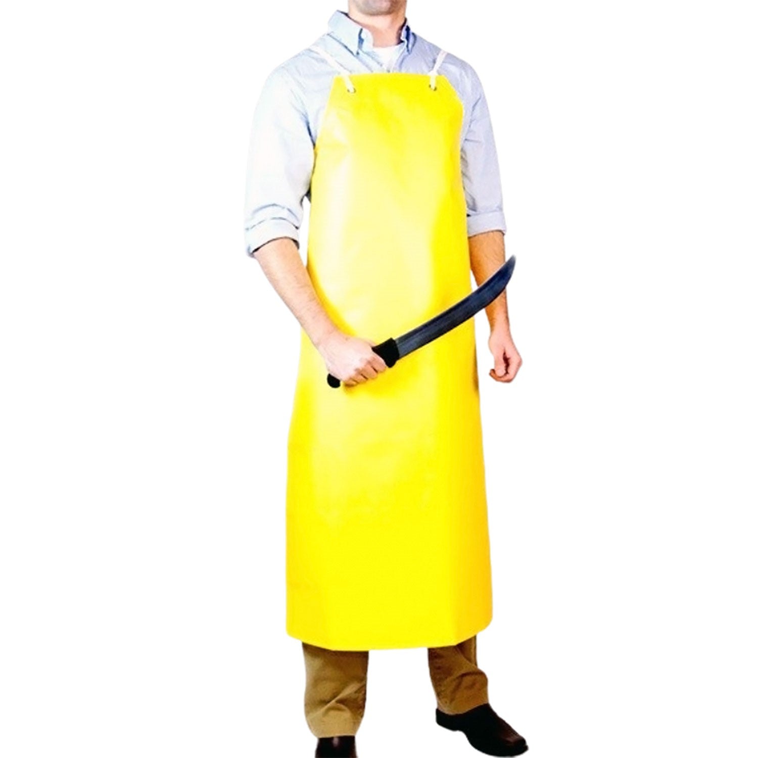Yellow Neoprene Butcher Apron | Butcher Supplies