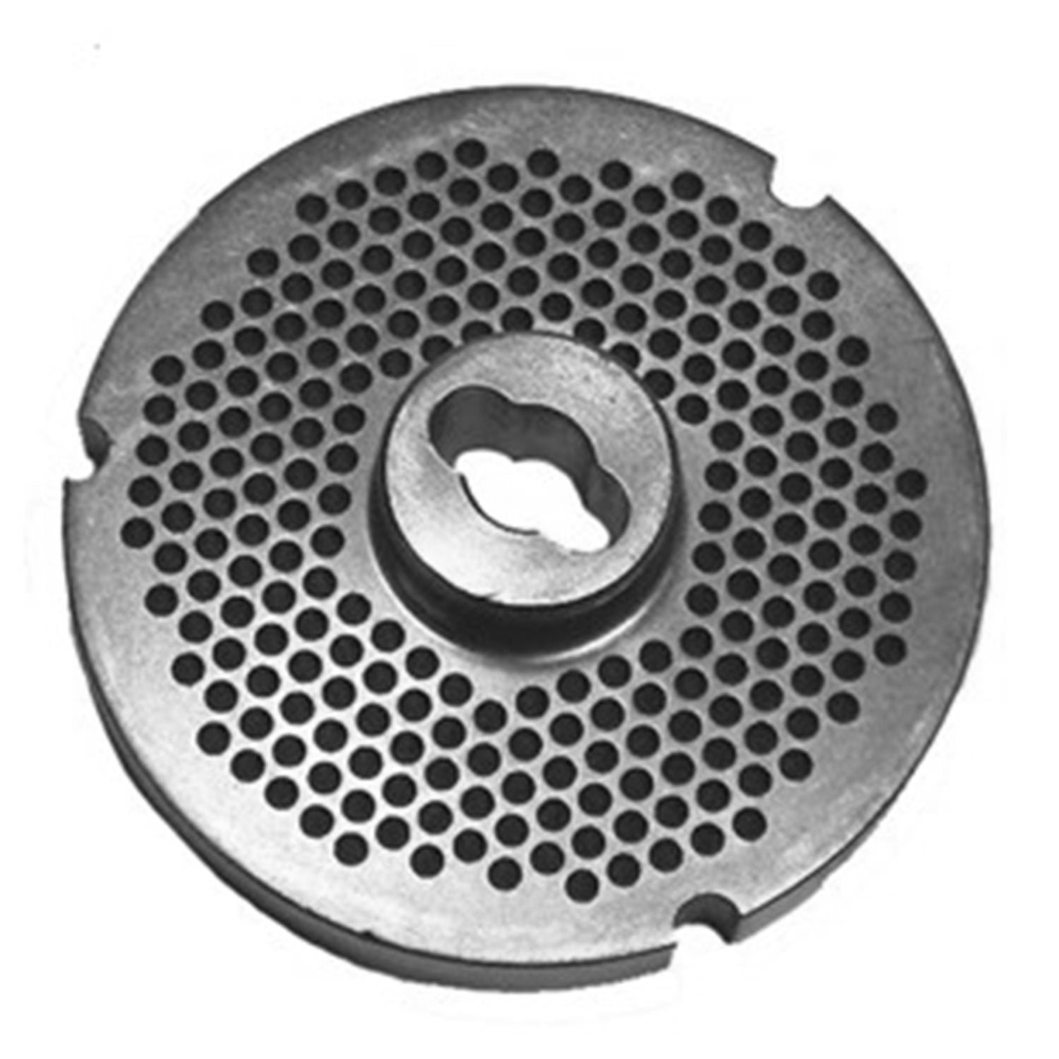 Size 32 Bone Collector Hubbed Meat Grinder Plate, 1/8" (3,5mm) Holes