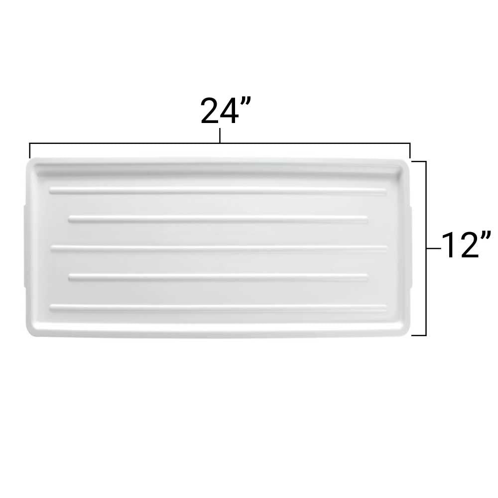 Plastic Platter - 12" x 24" x 3/4" - Pack of 12